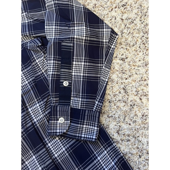 Ralph Lauren Men's Purple Button Up Shirt Cotton Sz S Blue Plaid Italy - Picture 2 of 10